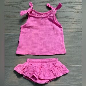 Dot Australia Cotton Tank & Frill Bloomers Set